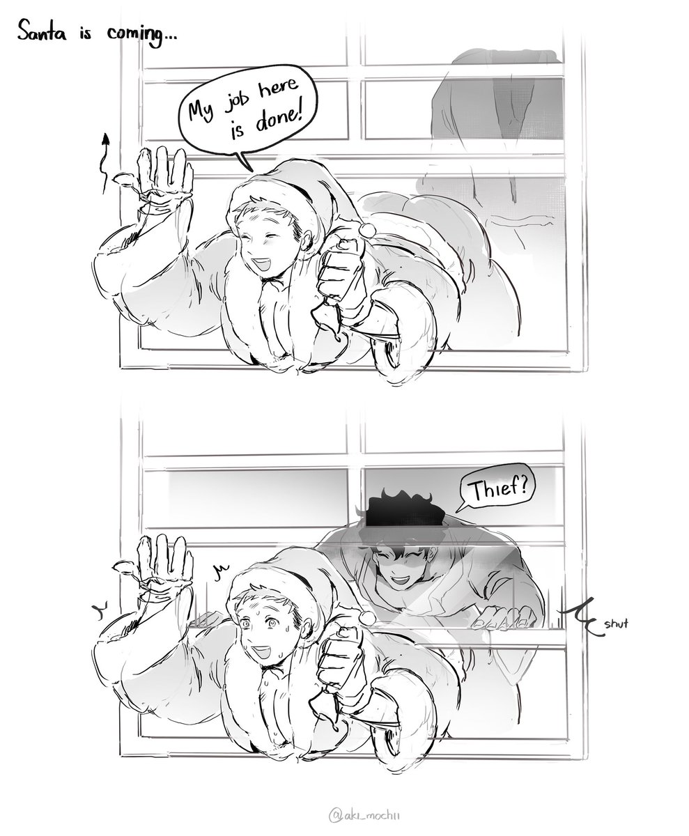 aki_mochii's tweet image. Santa is coming..