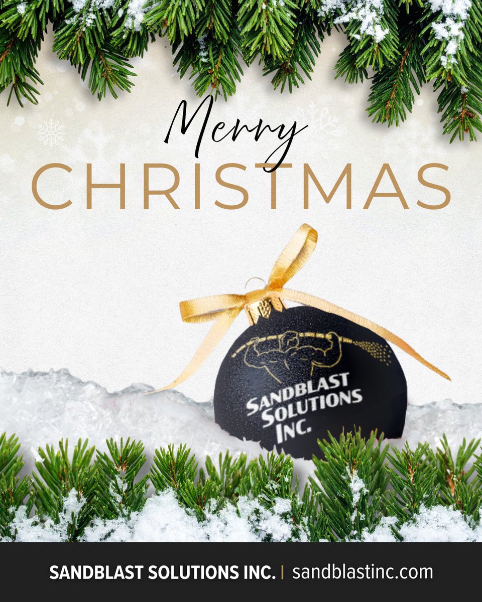 Merry Christmas from all of us at Sandblast Solutions.

Thank you to the contractors, crews, and partners who trust us to support your work all year long. 

Wishing you a safe, restful holiday!