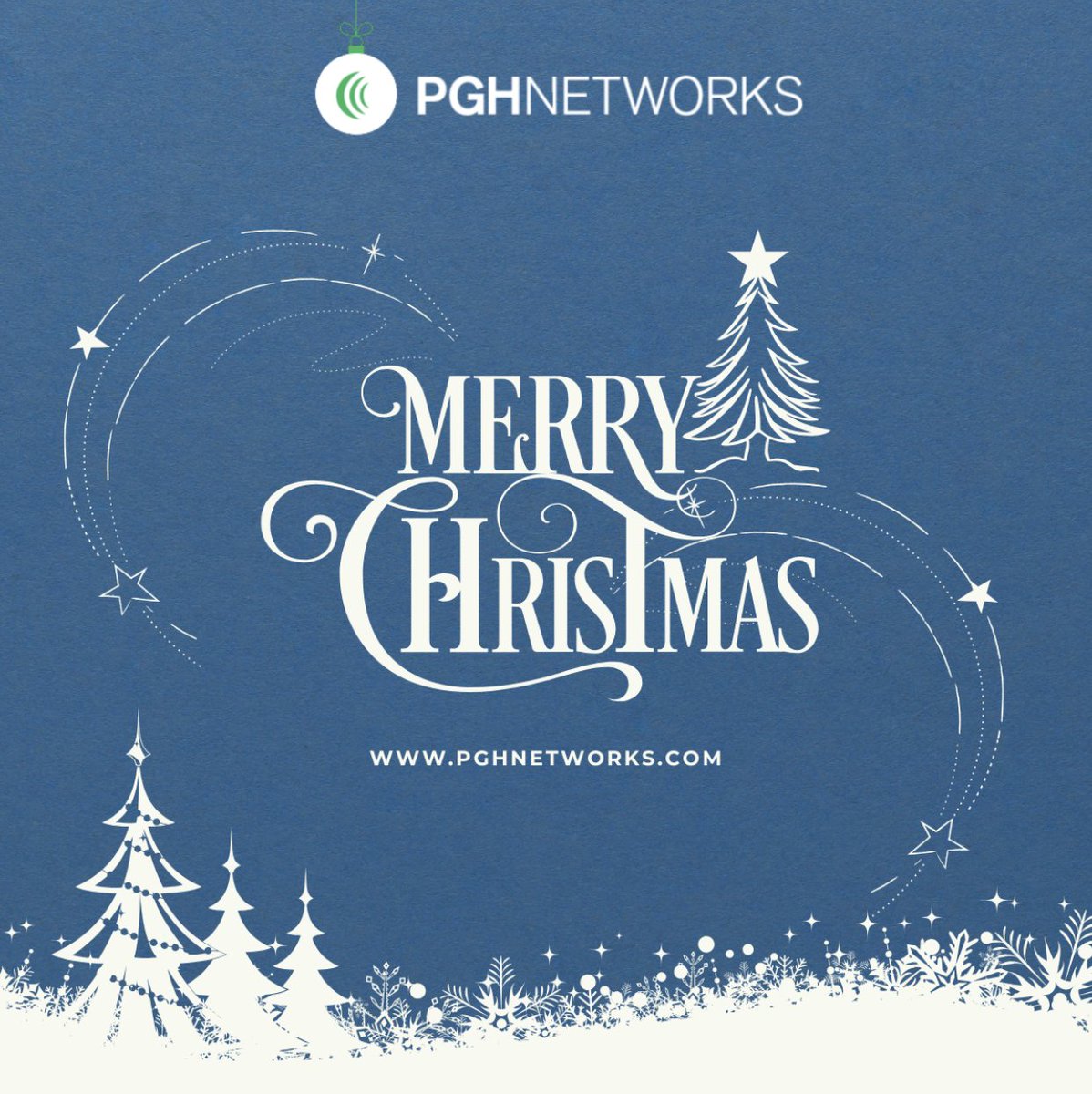 Merry Christmas from all of us at PGH Networks! #HappyHolidays #PGHNetworks