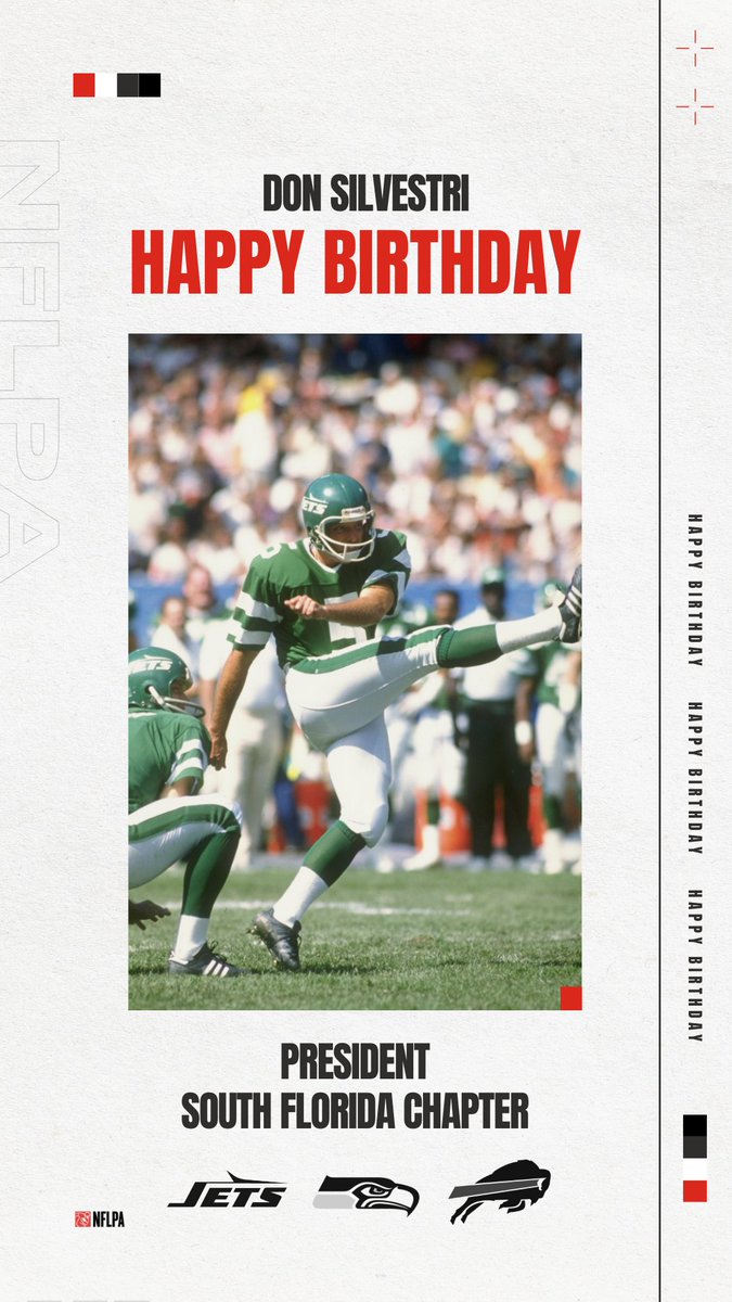 Join us in wishing a Happy Birthday to the President of our South Florida Chapter, <a href="/don_silvestri/">Don Silvestri</a>! Wishing all the best for you! #NFLPAFraternity