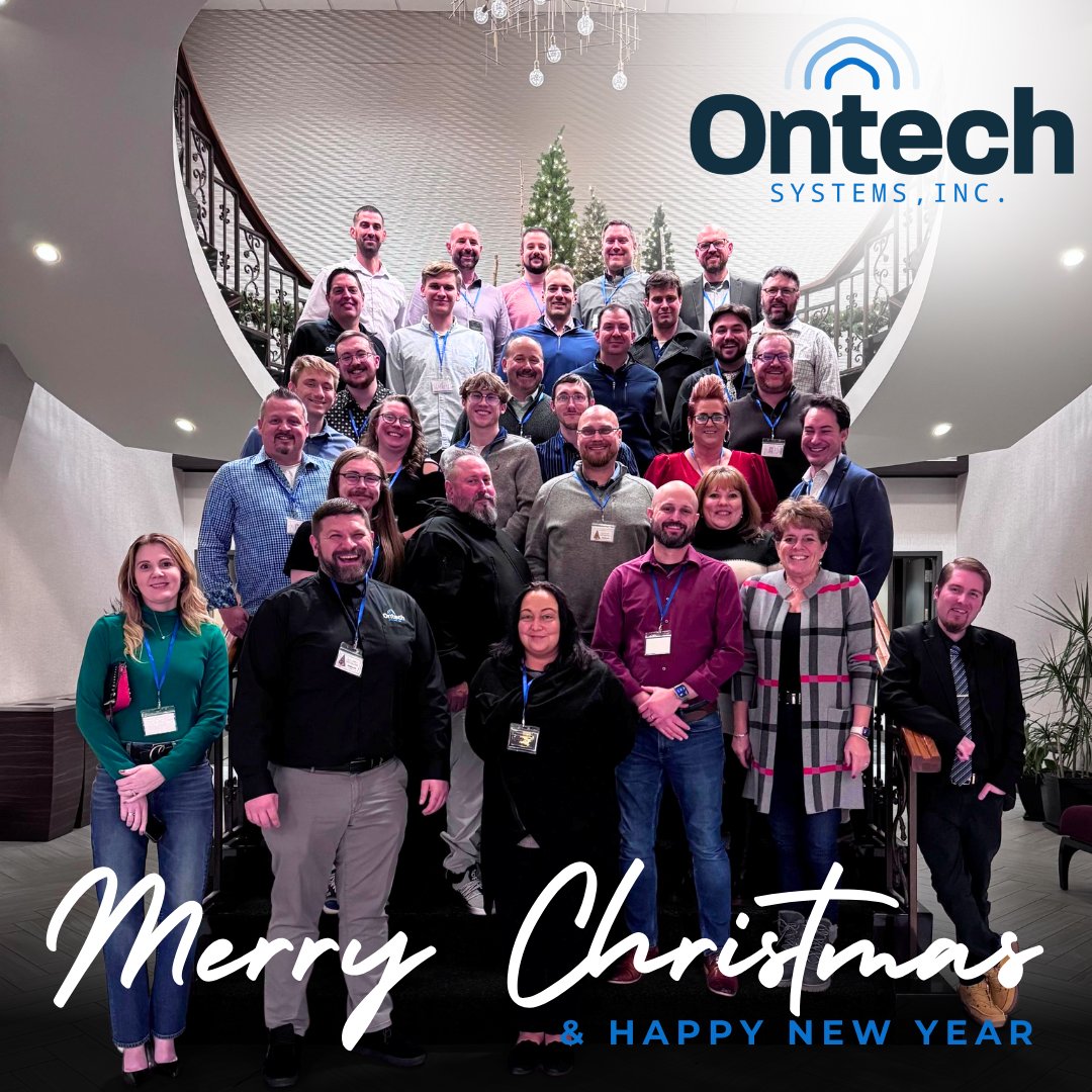 Happy holidays from all of us at Ontech Systems, Inc! Wishing you a safe, joyful season and a successful start to the new year. #HappyHolidays #MerryChristmas #HappyNewYear