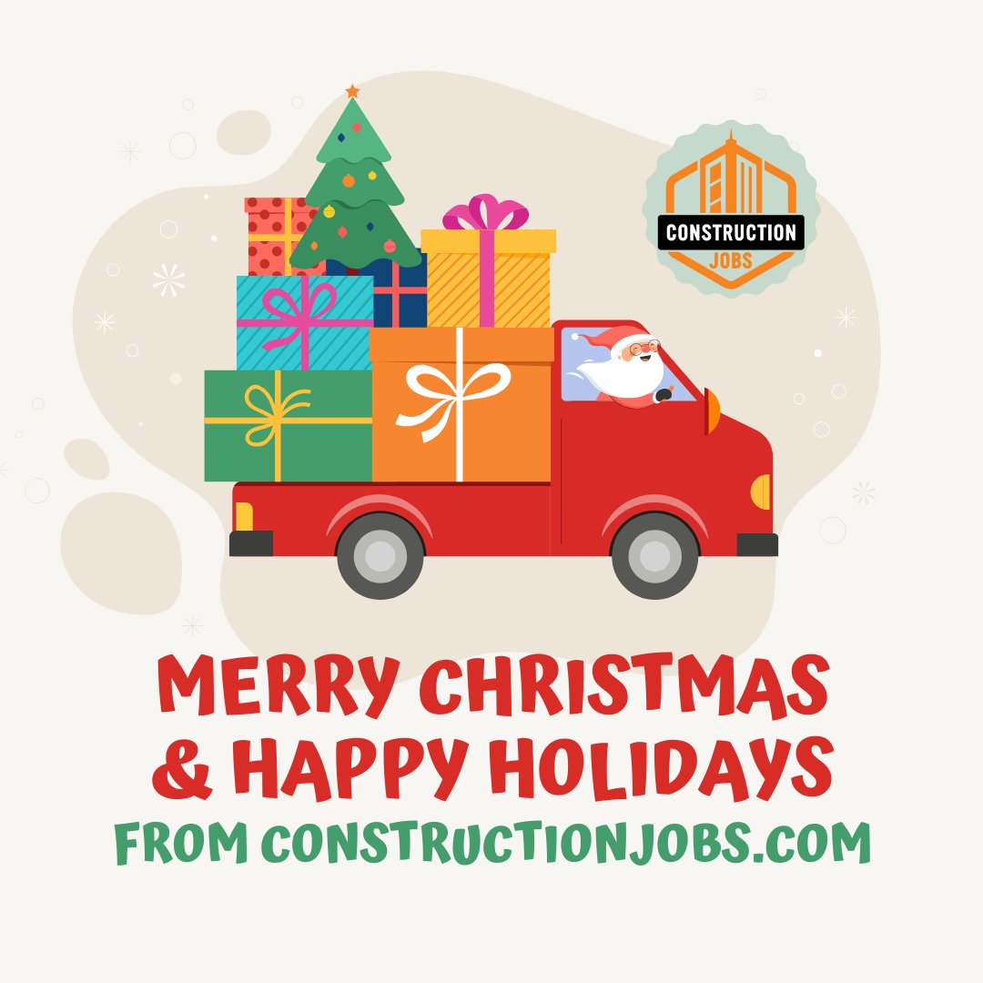 Happy Holidays from the Construction Jobs team! 🌲

constructionjobs.com

#happyholidays