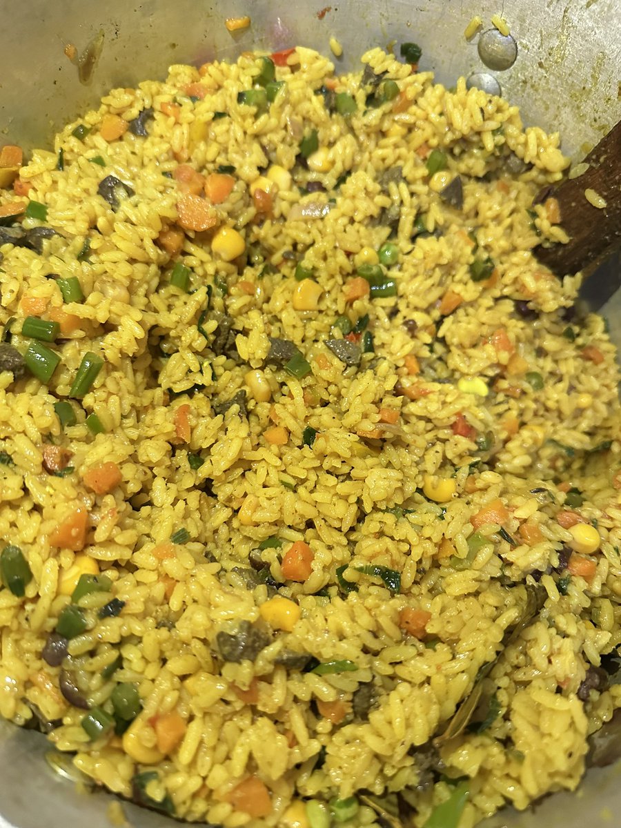 I made Fried rice, make Una come chop oooo.