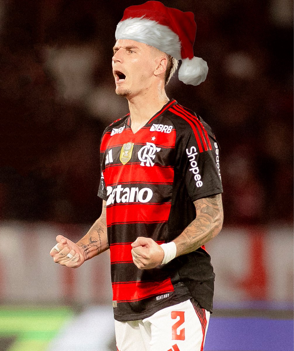 Flamengo's tweet image. Se é Natal, é tempo de comemorar. E aqui a gente comemora do nosso jeito 🎅🏆
Feliz Natal, Nação Rubro-Negro 🎄🔴⚫

#ArteEspecial