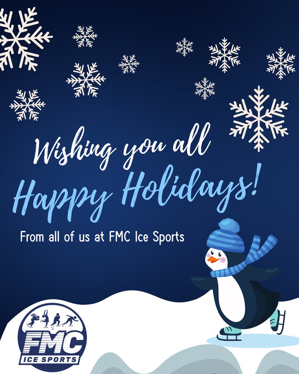 FMCIceSports's tweet photo. Happy Holidays from FMC Ice Sports! https://t.co/Sa693c6d1G