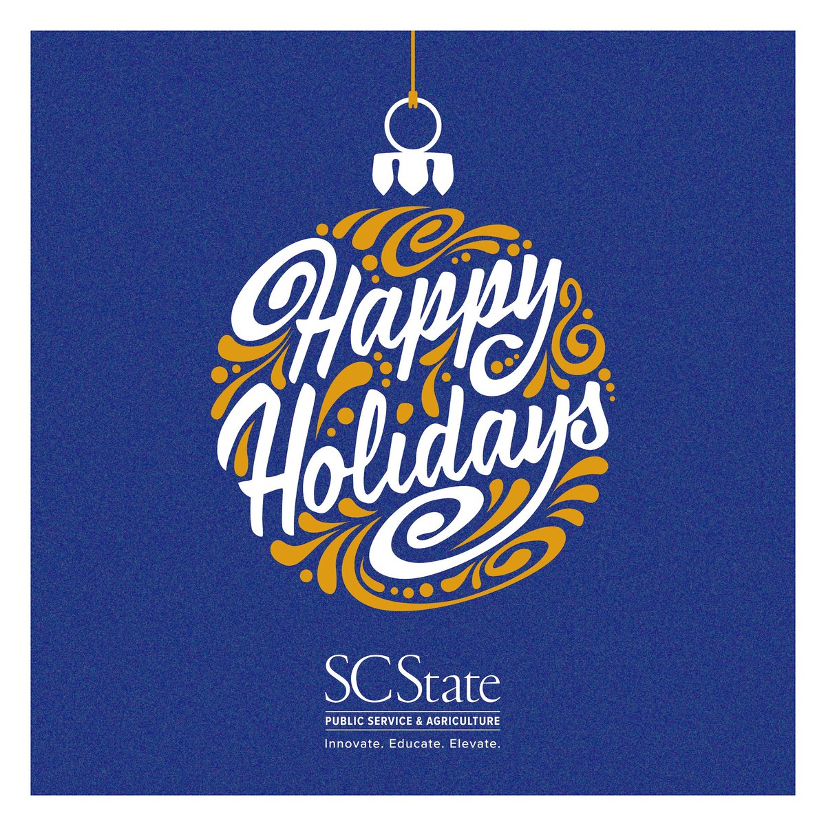 SCState1890's tweet photo. ✨ Happy Holidays from SC State PSA! Wishing you joy, warmth and all the best this season. 

Thank you for being part of our journey—here’s to a bright new year ahead! ❄️ https://t.co/0ZYPOAbPL7