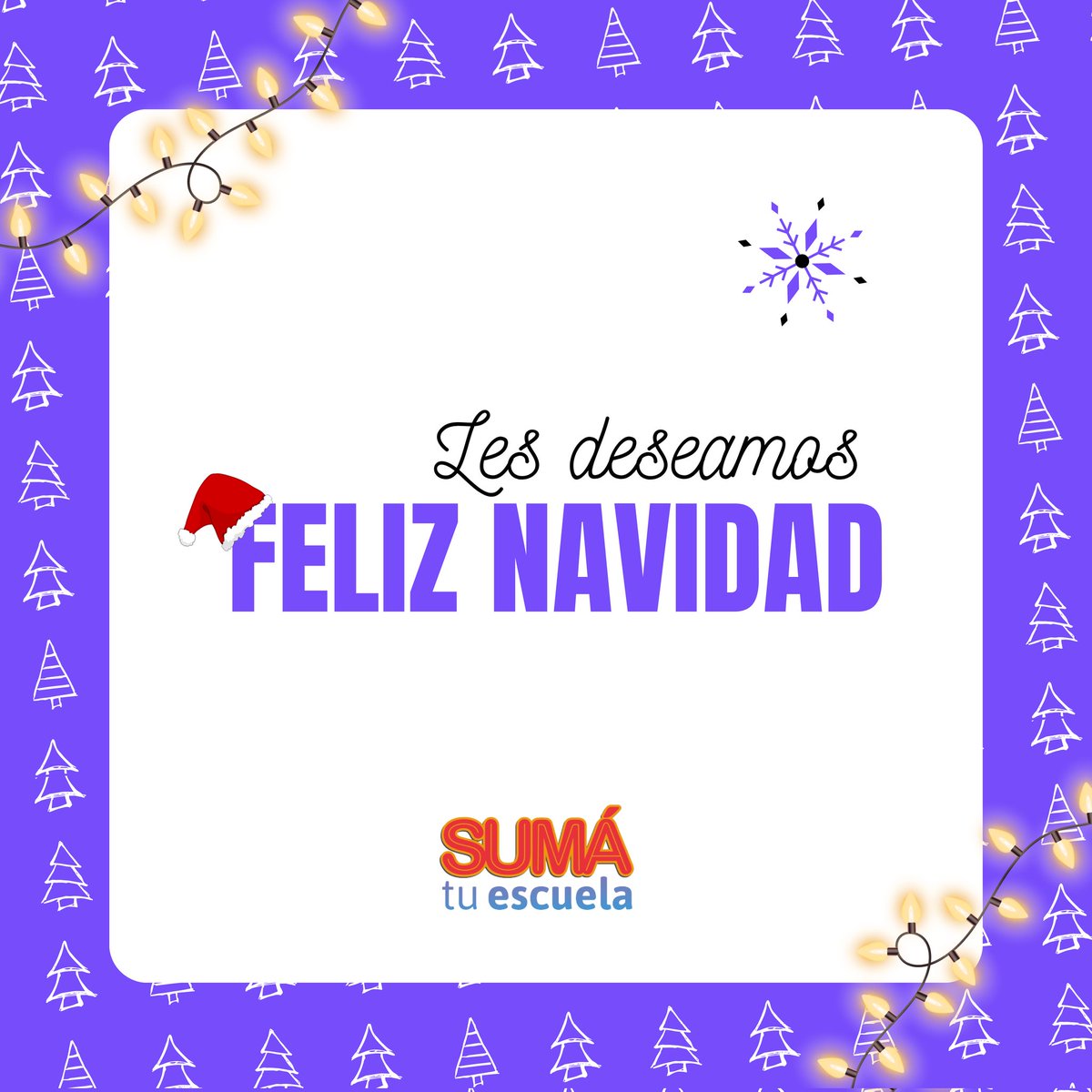 Todo el equipo de #SumatuEscuela les deseamos feliz navidad 🎄🎅💚🎁