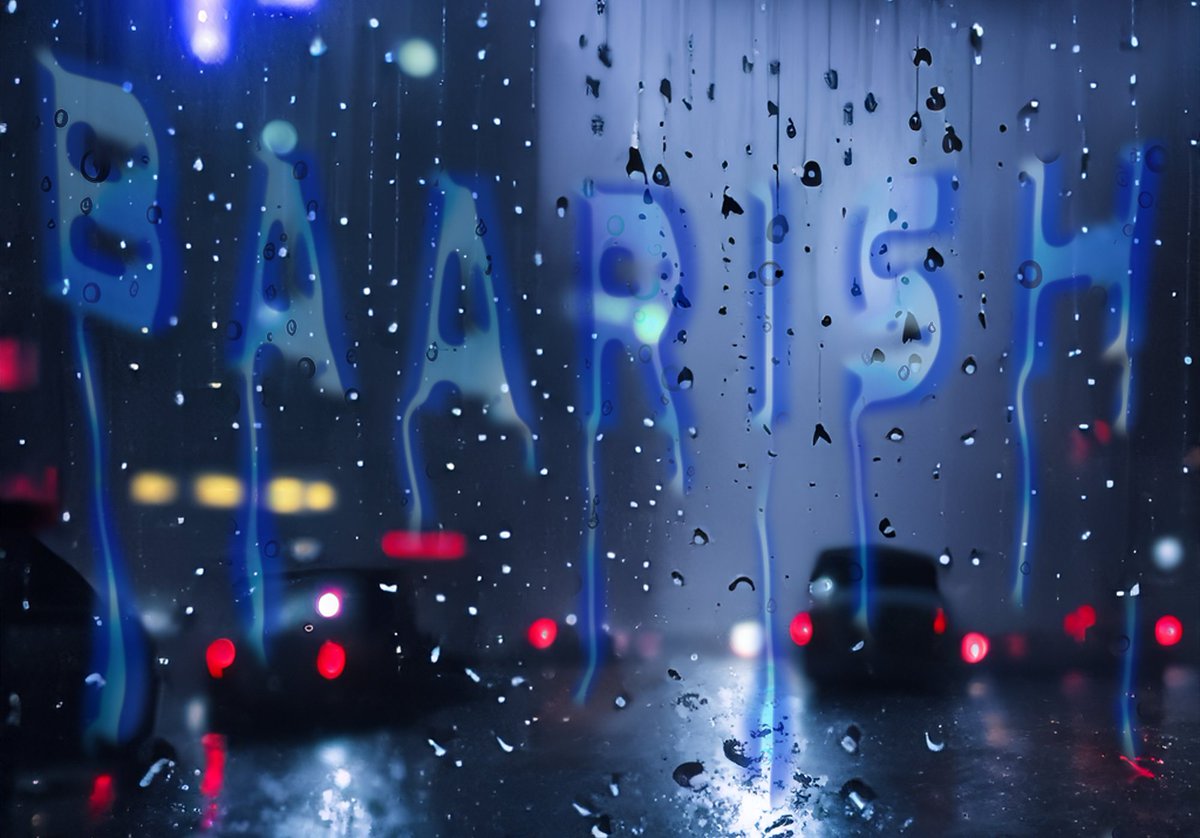 Pratys_diary's tweet photo. #Photoshop Experiment- Glassy letters in the rain

Neon-blue, glassy typography seen through a rain-splattered window; blurred car taillights and reflective pavement in the background.

#Typography #TextDesign #GlassyText #RainAesthetic #NeonArt #DigitalTypography #PhotoshopArt https://t.co/tlzIk6RCrn
