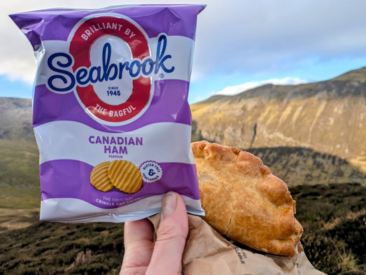 HowardsPlate's tweet photo. Christmas lunch in the Lake District is a warm pastie and a packet of @SeabrookCrisps for #HowardsPlate with a great view.
Don't worry, we've got proper dinner plans for later 🎅 https://t.co/py3htrIxna