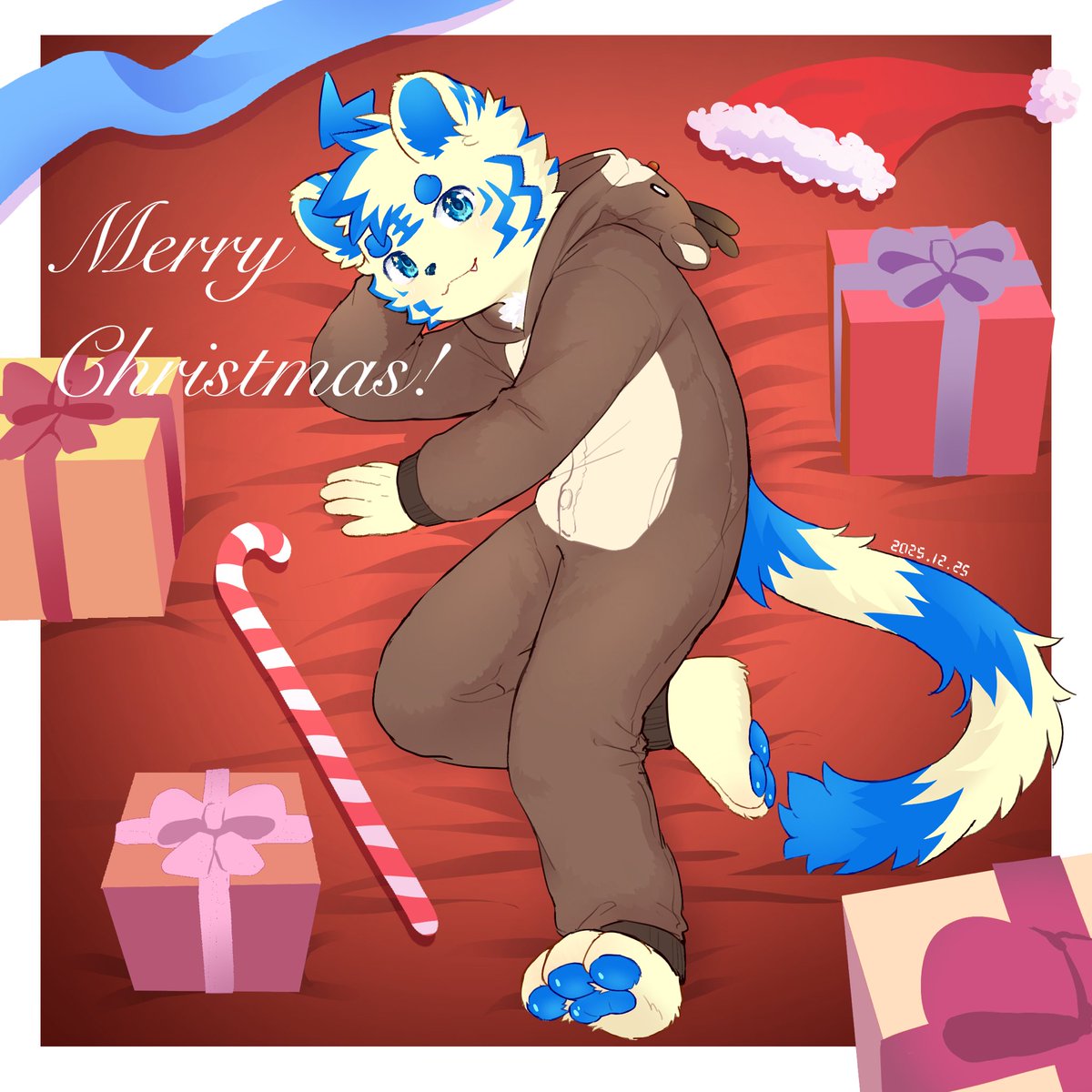 MAIYA_Tiger's tweet photo. メリークリスマス〜(人･ω･)☆
p1はドンキで見かけた変な帽子www https://t.co/mwLqYyFlyV