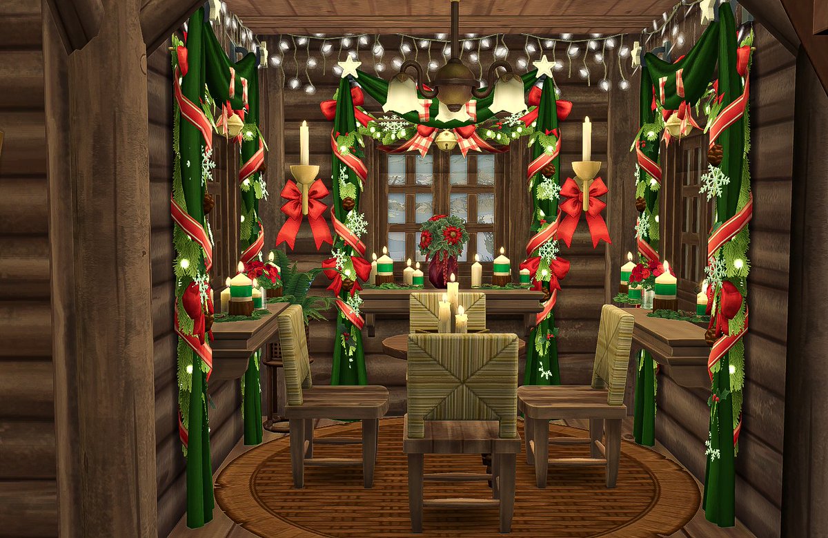 asimialex's tweet photo. Merry Christmas from the cozy Frosthollow Cabin in Copperdale.
🎄☃️❄️🎅🔥

#TheSims #TheSims4 #ShowUsYourBuilds https://t.co/n5vGaJIgSk
