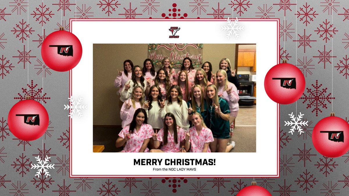 Merry Christmas from the NOC Lady Mavs!  
#NOCTonkSB
#HugTheCactus
