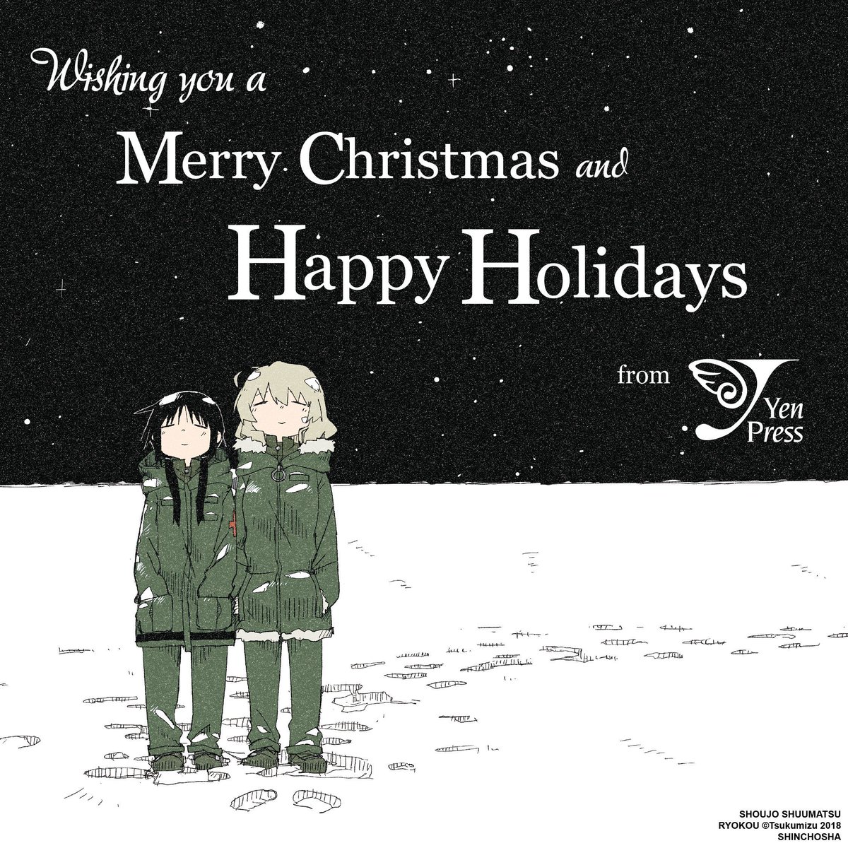 Merry Christmas and Happy Holidays from your friends at Yen Press! 💝

📖 Girls' Last Tour buff.ly/QQM3sDJ