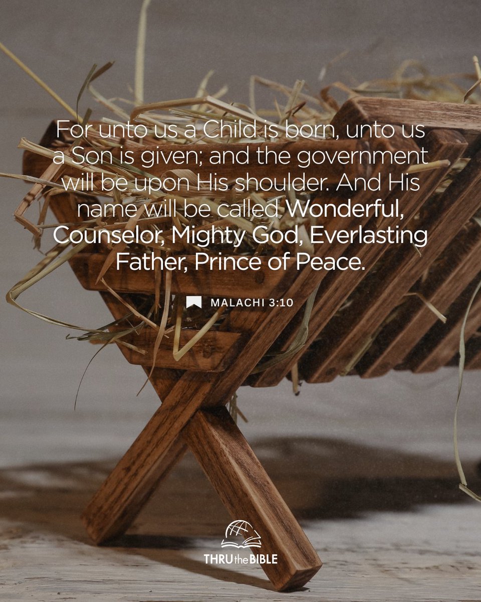ThruTheBibleNet's tweet image. Merry Christmas! Today we celebrate the birth of Jesus Christ, God’s perfect gift to the world. May your heart rest in the hope and joy found only in Him today and always.