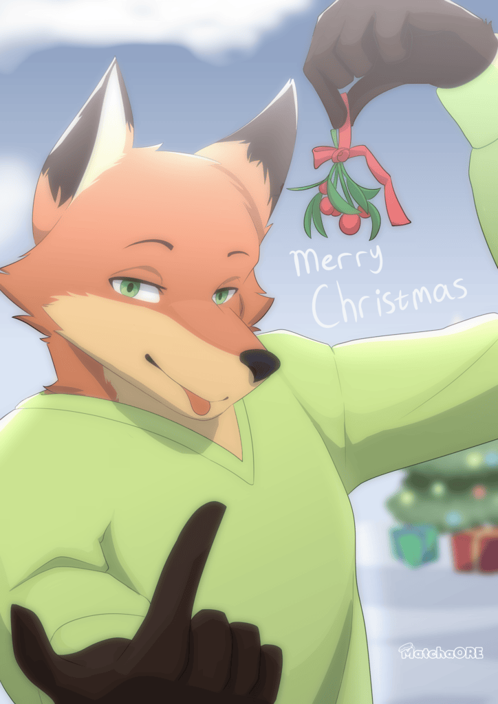 GreenteaFoxxo's tweet photo. Christmas spirit featuring Pawbert, Oracle ( @xenonfive ) , and Nick

#furry #furryartwork #Zootopia2 #Pawbert #NickWilde https://t.co/Ftnj9PYjwp