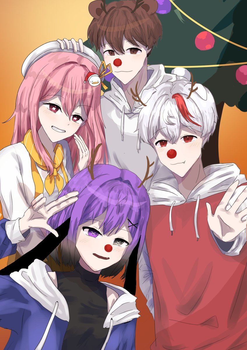 #메리크리스마스 
실컷 놀다가 밤에 겨우 그린 크리스마스 그림