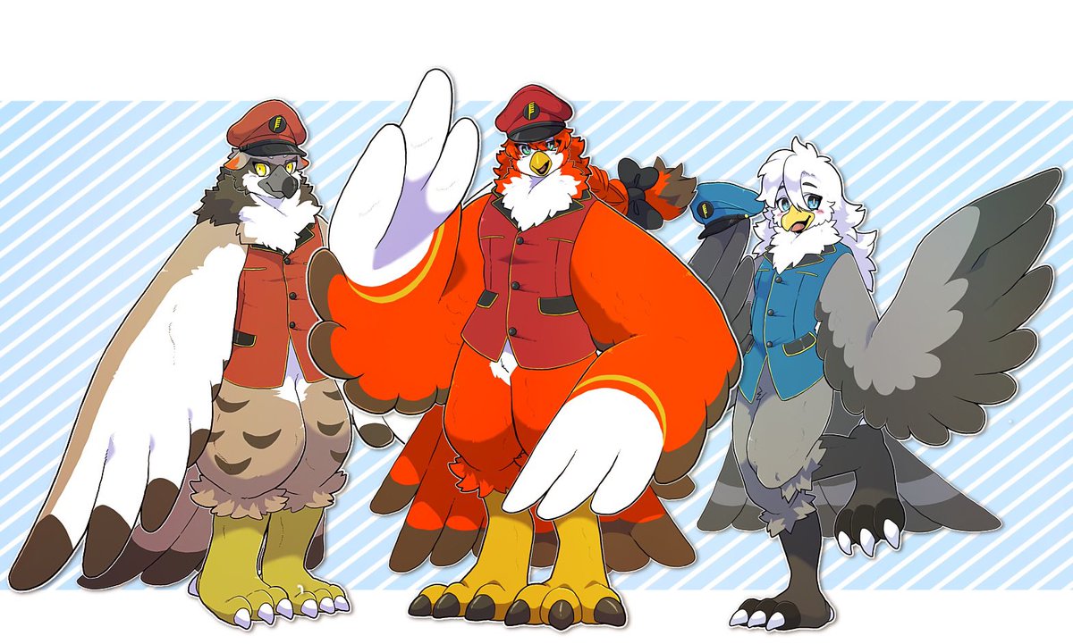 10_nosukeuma's tweet image. 以前キャラ譲渡させていただいたアカガネくんと、素敵なよその子たち描かせて頂きました！！