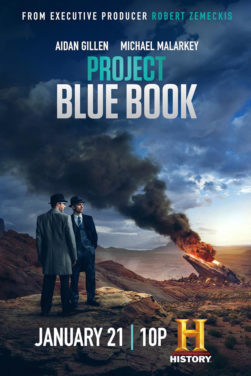 TallyMichelle4's tweet image. #ProjectBlueBook (2019-2020)

A tough US Air Force officer and a skeptical scientist investigate UFO and alien conspiracies as Cold War paranoia spreads.
#AlienInvasion #TVX

Trailer youtube.com/watch?v=U4EmfM…