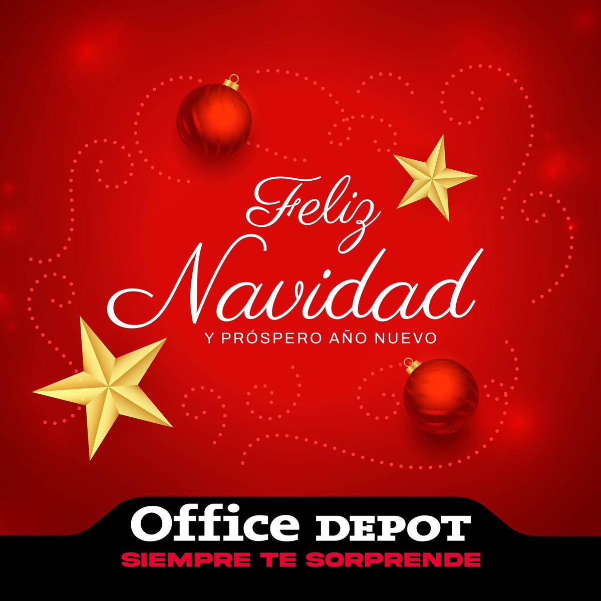 ¡Feliz Navidad y próspero 2026 te desea Office Depot! 🎄🍎

Que en tu hogar nunca falte la alegría, y en tu mente nunca falten las ideas. Gracias por confiar en nosotros para armar tu mundo. ¡Felices fiestas! 🥂✨