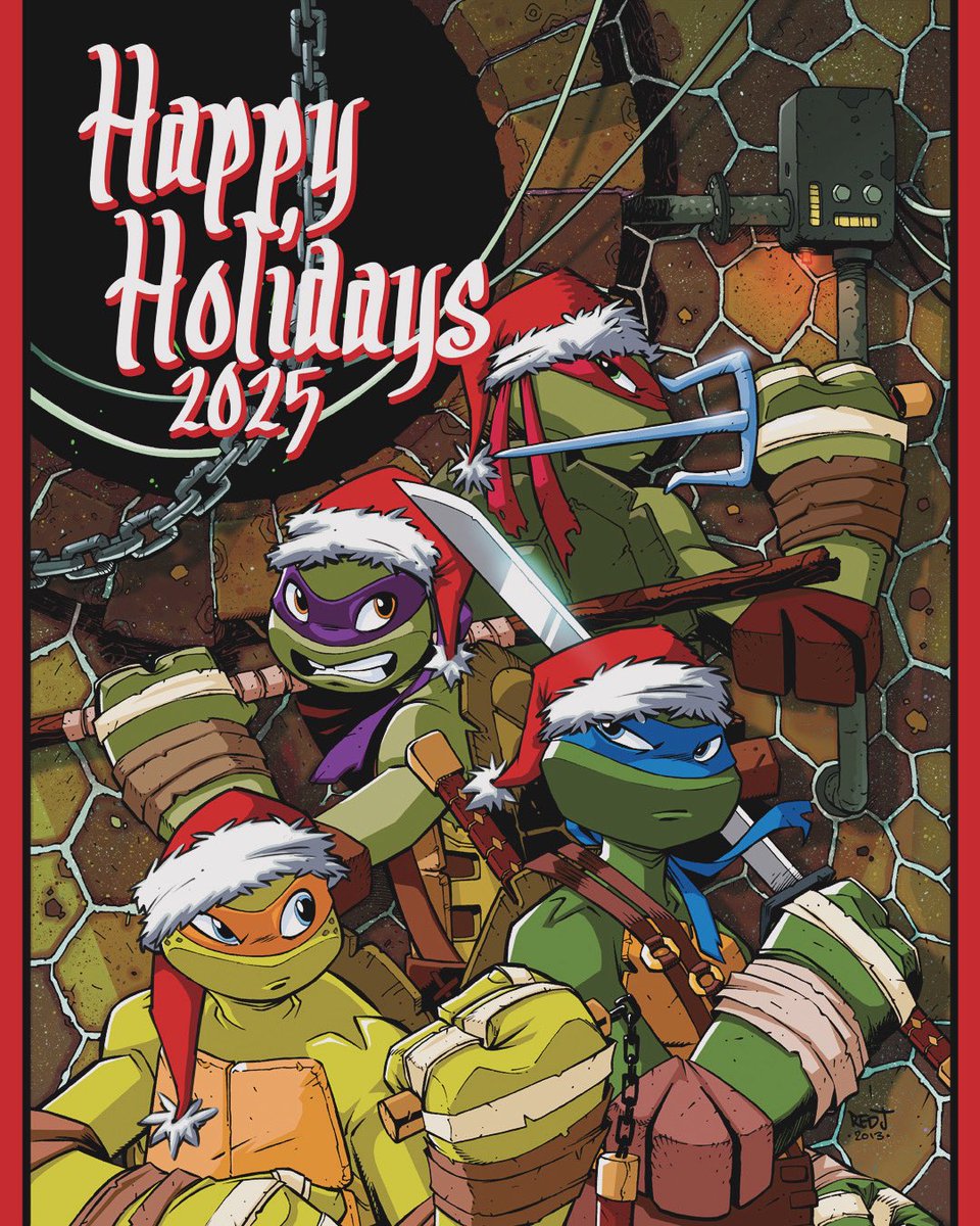 Wishing you all happy holidays! Enjoy the rest of the year, be cool, and prepare to kick some shell in 2026! 
#HappyHolidays #MerryChristmas #TMNT