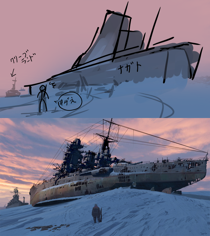 「風景画を描きたいときはね…雪を描こう。 雪景色はいいぞ…」|瀬尾🍖のイラスト