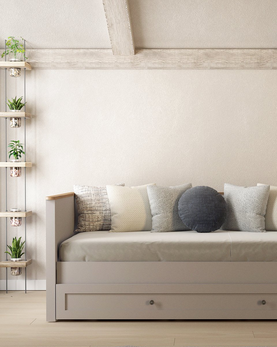 alfemo's tweet image. Farklı dekorasyon ihtiyaçlarının ortak çözümü: Monica Daybed 🛋️
Fonksiyonel tasarımıyla çocuk ve misafir odalarında yatak ve depolama alanı, stüdyo dairelerde ise koltuk, yatak ve depolamayı tek parçada bir araya getiriyor.

Monica Daybed, şimdi indirimli fiyat ve taksit…