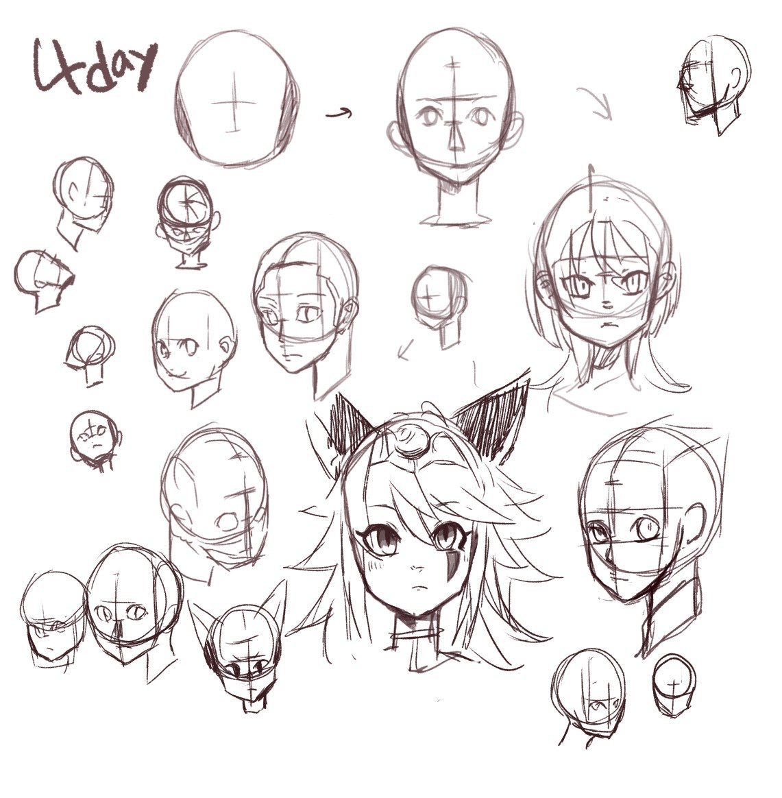 RoyalHomeP's tweet image. 4日目　顔の書き方の動画を見ました
何も掴めなかったので明日もします。