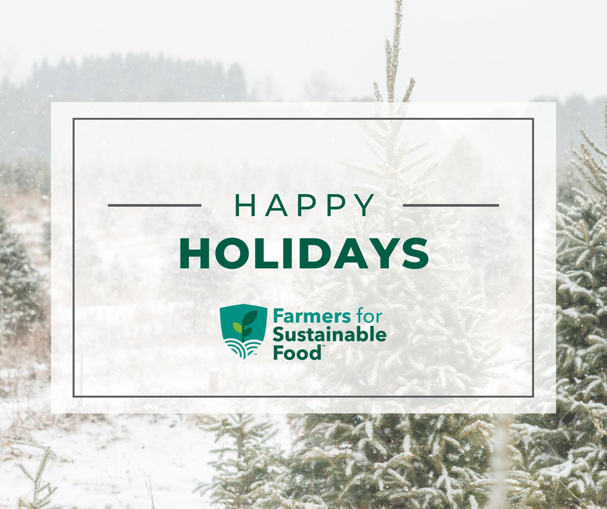 Happy Holidays from Farmers for Sustainable Food! May your season be bright. We look forward to cultivating progress together in the year to come.
