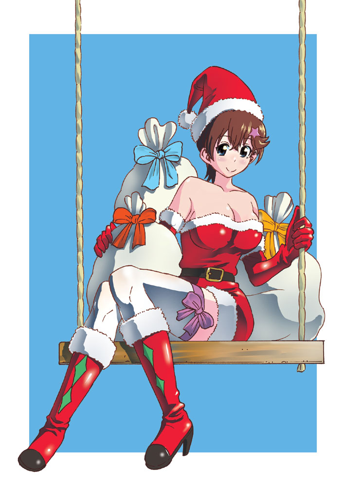 「そういや、クリスマス用のイラスト上げてなかったなぁ～と^^; メリクリっ!」|才谷屋龍一🇺🇦パワパス第４巻・４月１３日発売☆のイラスト