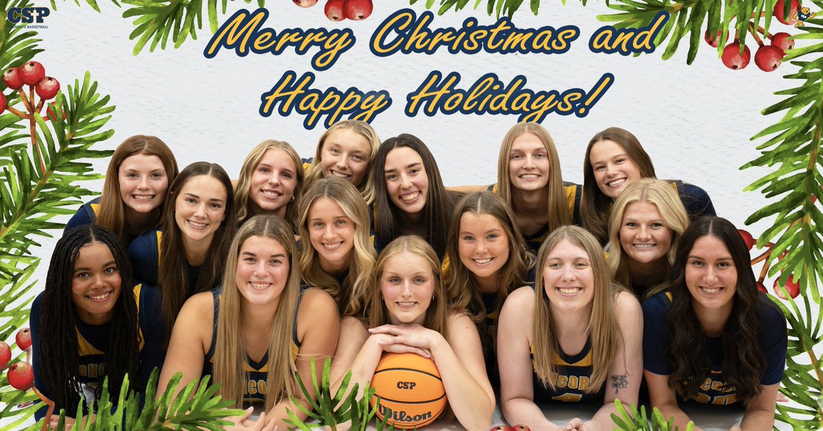 Merry Christmas and Happy Holidays from CSP Women’s Basketball!