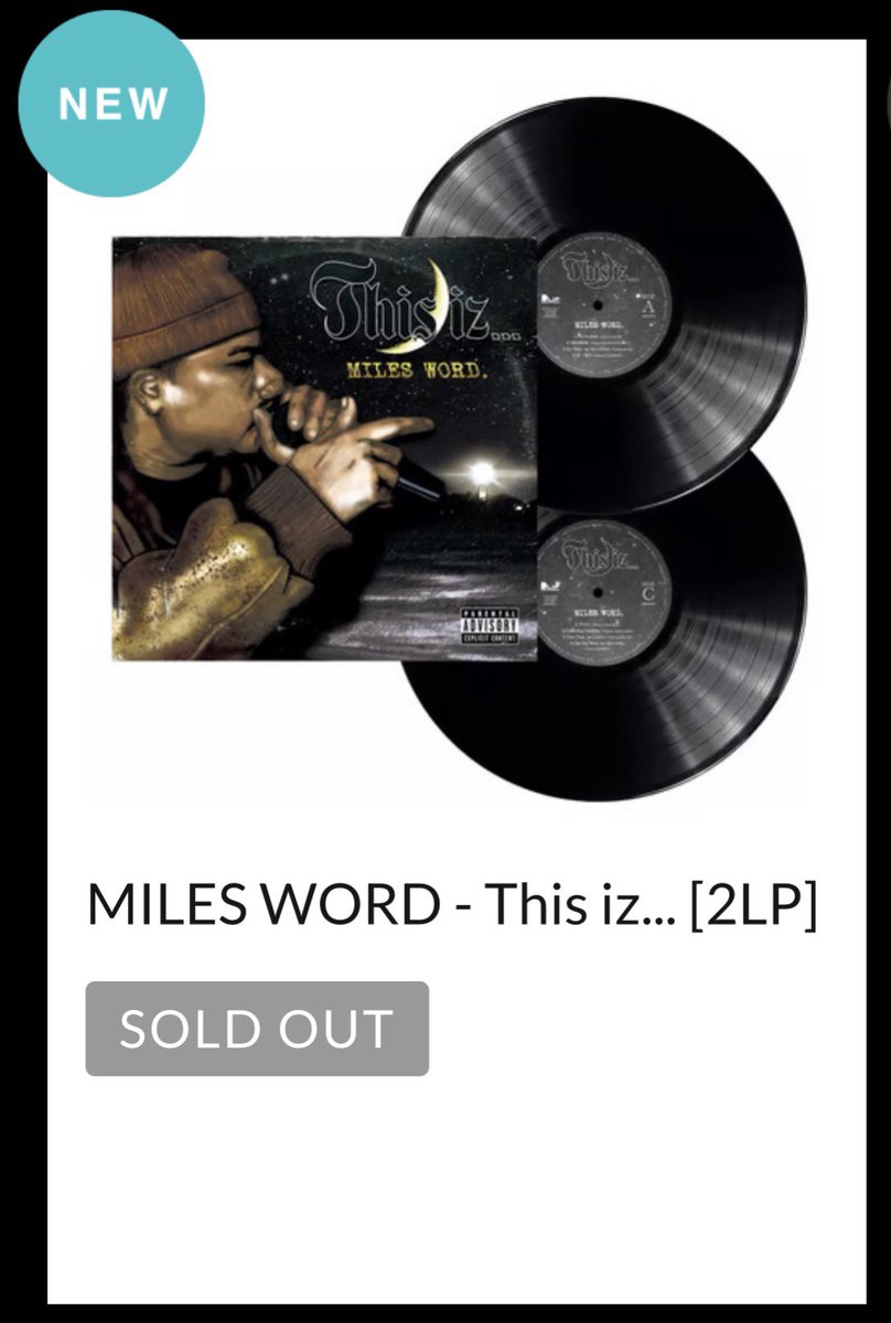 MILES WORD. - This iz [2LP] Cd / Dvd / Blu -Ray Record 【公式通販】