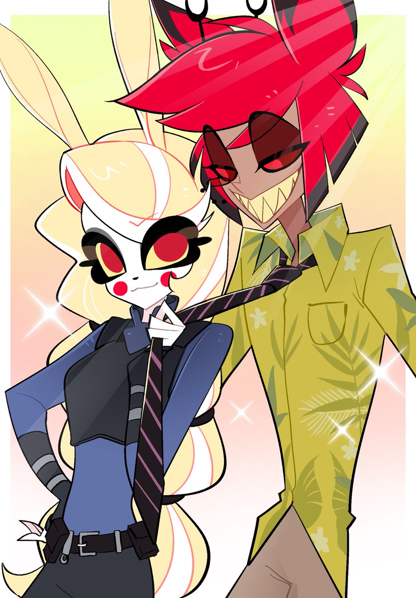 swa_llow94886's tweet image. Break prejudice with trust｜请勿转发国内社交平台！！！！私人稿件！
#radiobelle #Charlastor #Zootopia2 #HazbinHotel #阿拉查