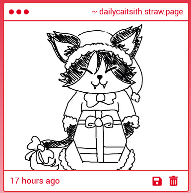 dailycaitsith's tweet image. merry christmas everyone!! with this awesome drawing as a gift to us all 🎉🎉