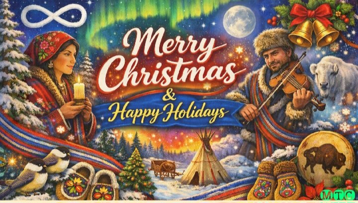 LADYALEXANDRIA's tweet image. Manitô Okîsikaw, Merry Christmas 🎅 🎄, Happy Holidays to EVERYONE.

Marssii for your AMAZING SUPPORT.

#Christmas #christmastime #Noel #Yule #HappyHolidays 
#Elders #Ancestors #MetisLeaders
 #RedRiverMétis #MetisNation #storytime  #MetisHistory #story #Youth #ManitobaMetis