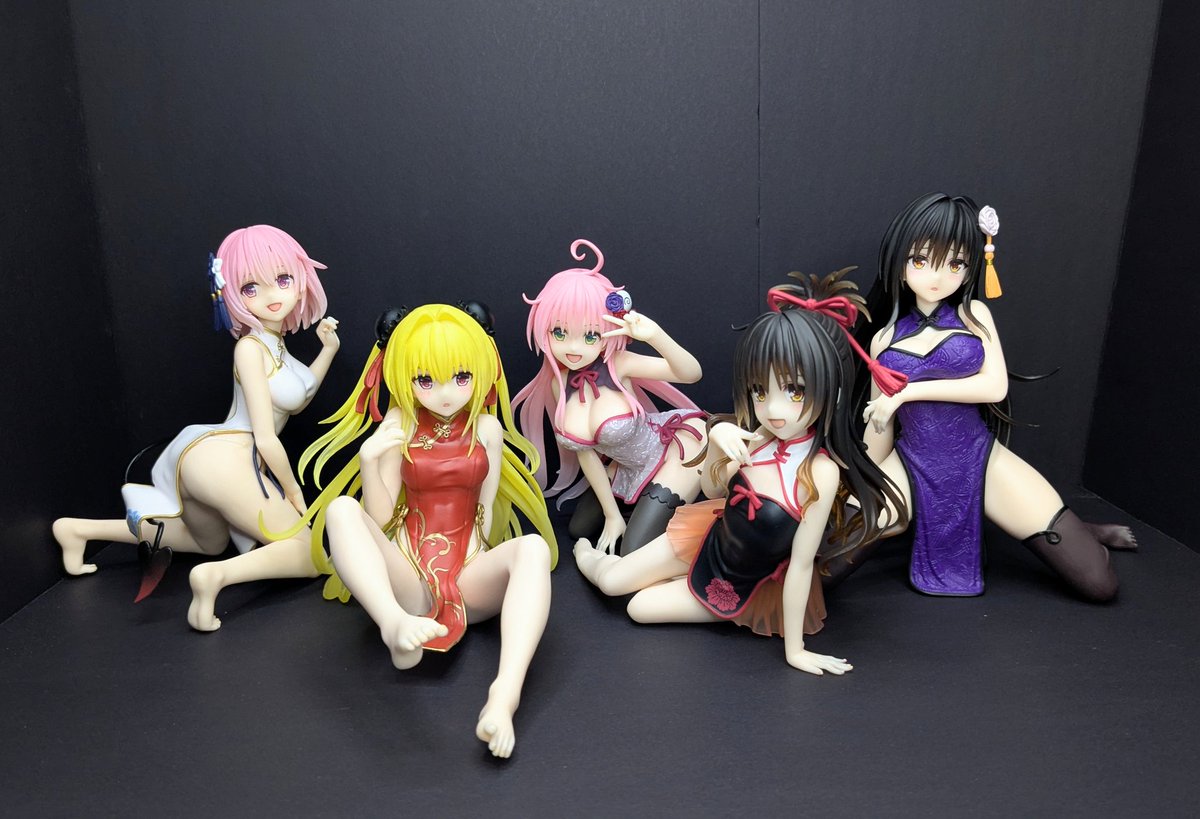 簡易撮影ブース（黒）でToLOVEるのDesktop Cuteチャイナドレスver.を