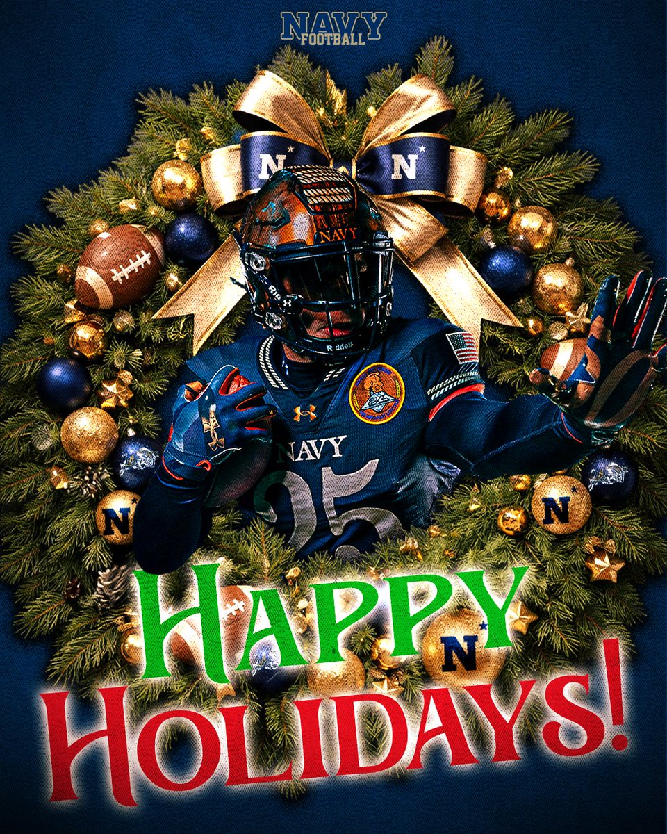 Happy Holidays from all of us here at Navy Football!

#GoNavy | #RollGoats