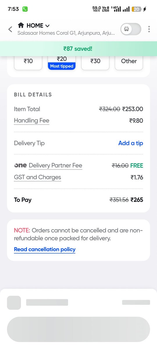 aamishraza0's tweet photo. On home page it is mentioned that above the order of Rs.249 will get Rs.150 but after adding items in cart no such offers valid @Swiggy @SwiggyInstamart @SwiggyCares https://t.co/3wB12bCDU8