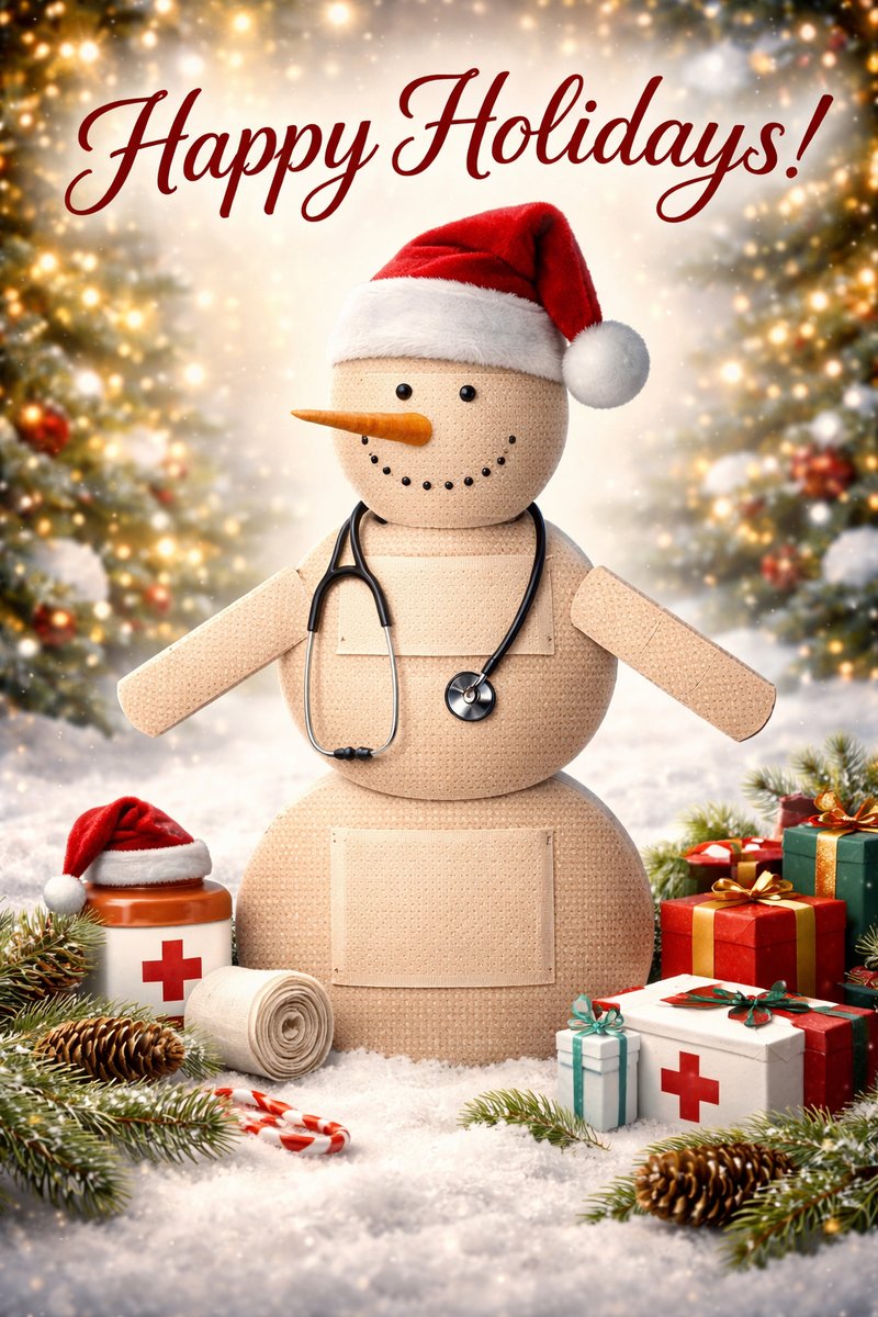 From long shifts to quiet moments of care, nurses make the season brighter. Wishing you a healthy, happy holiday season and a wonderful year ahead. Happy Holidays! ❄️