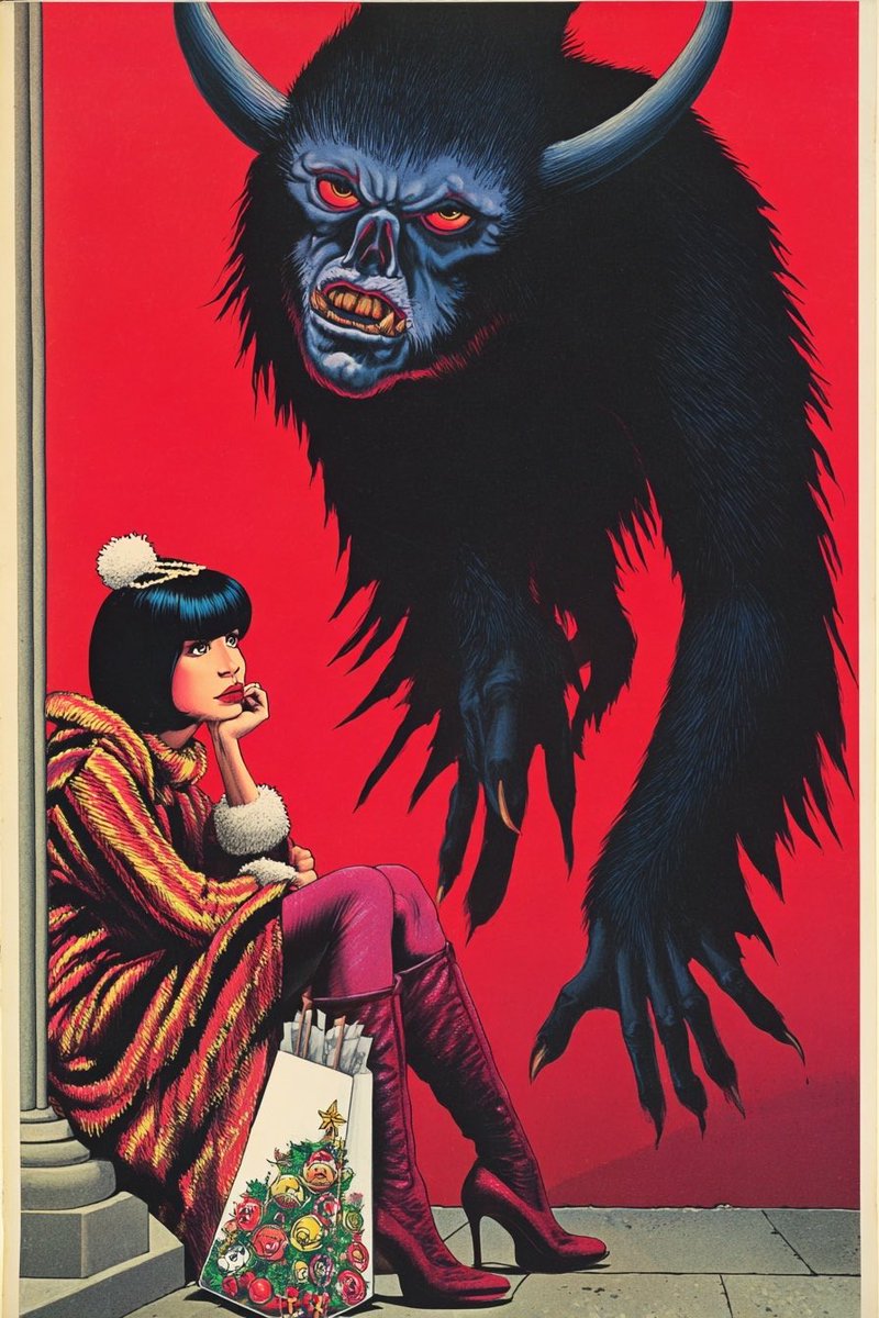 Monster Christmas art