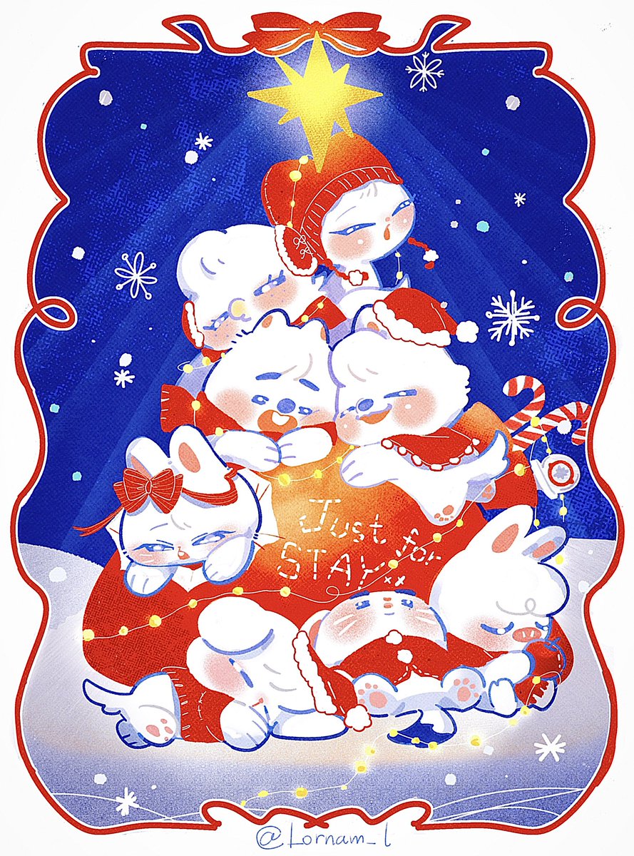 「Merry Christmas #straykids #skzoo」|🧭lornamoose🦌💘のイラスト