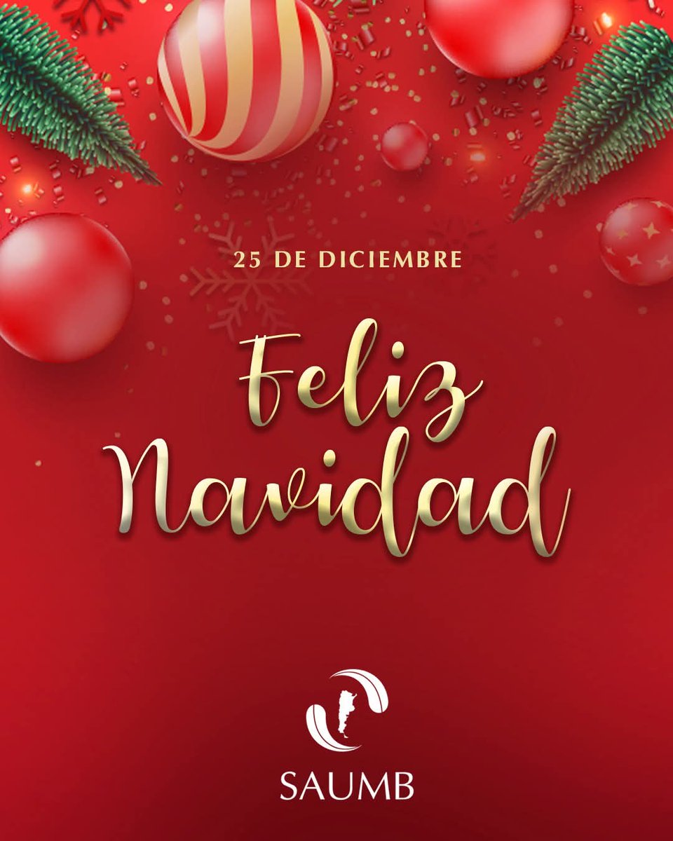 🌟 ¡Felices Fiestas les desea SAUMB! 🥂