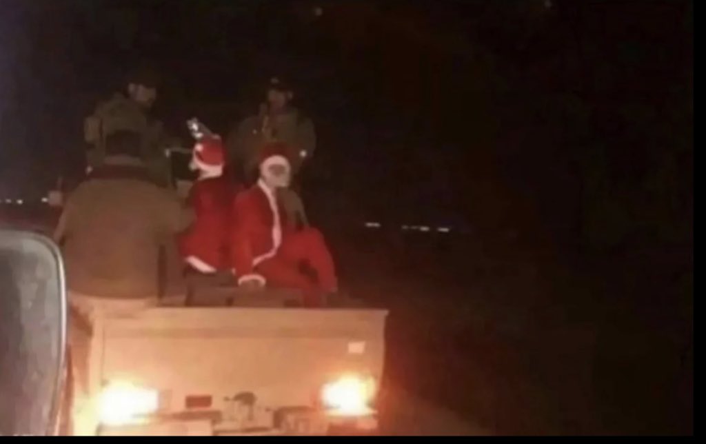 اعتقال بابانويل بسبب سرقته دبات غاز من بيوت عدد من المواطنين