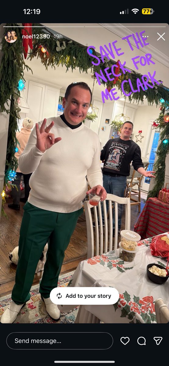 AhYeah53's tweet photo. @RandyRRQuaid save the neck for me Clark! https://t.co/lPrco0qDWc