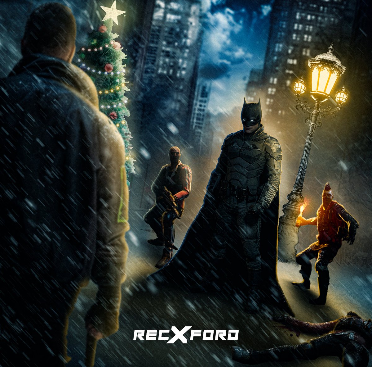 recxford's tweet photo. Merry Christmas all!

#MerryChristmas #Christmas #batman #spiderman #photoshop https://t.co/hpN1tu88ba