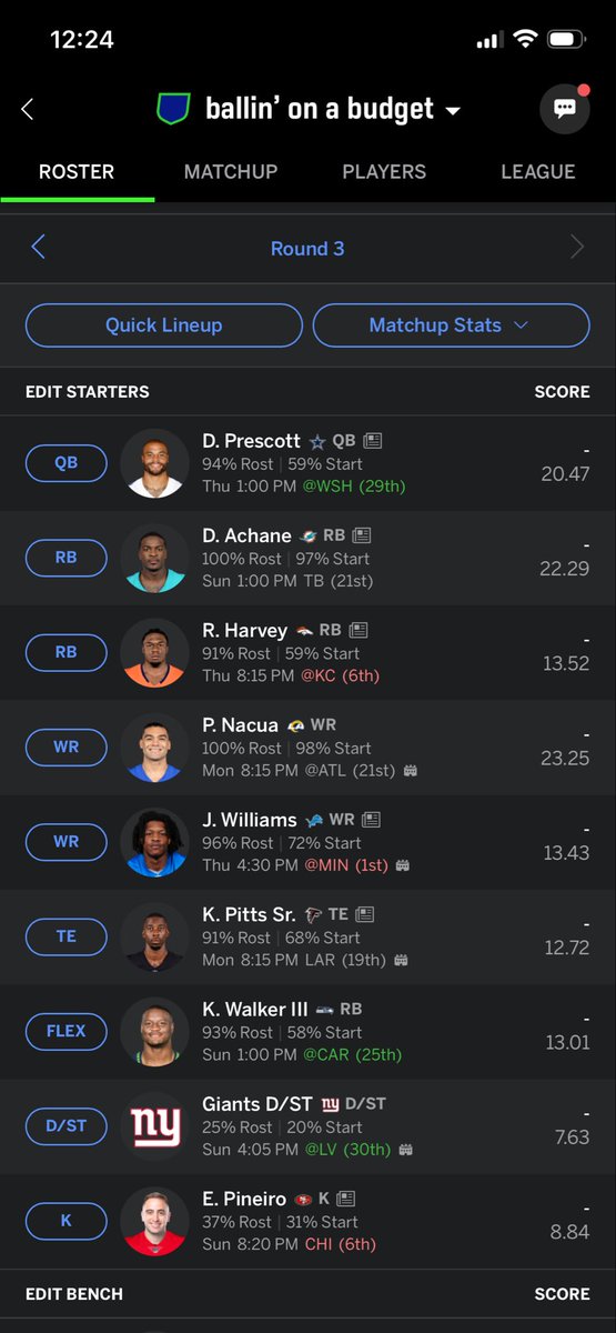 mediocre_bettor's tweet photo. @jethrow0211 A lot of good options. Anything you would change? https://t.co/50ciB9cgLt