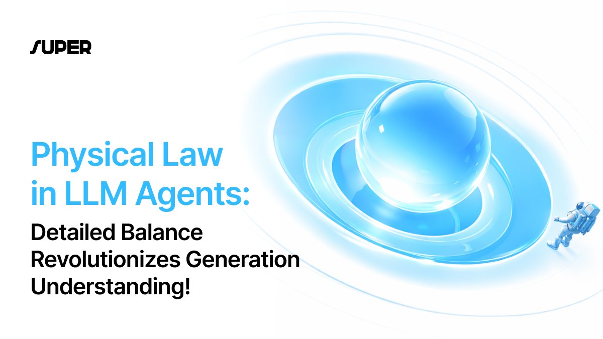super__protocol's tweet photo. Groundbreaking discovery: "Detailed Balance in LLM Agents" uncovers a physical law in AI generation!​

Peking University researchers show #LLM-driven agents don't just guess. They follow "detailed balance," a #physics #principle where transitions between states like task steps or code snippets act like equilibrium systems, guiding toward goals efficiently. Tested on #GPT-5 #Nano, #Claude-4, and #Gemini, #LLMs implicitly learn a "potential function" that ranks states by quality, skipping loops and converging fast without rigid rules or prompts.​

Industry impact

This shifts #AI #agent development from unpredictable #engineering tricks to a predictable science, where the least action principle lets teams measure hidden "potentials" and fine-tune exploration versus exploitation for real-world tasks like code optimization or scientific discovery. It accelerates scaling across models and prompts, enabling faster R&D in agentic systems for #DeFi trading bots, #healthcare diagnostics, and #autonomous tools, while open code on #GitHub and data on Super Protocol make it immediately actionable for industry validation and innovation.​
Physics meets AI: Agents evolve like natural systems.

Dive in: https://t.co/3tVYExECw8