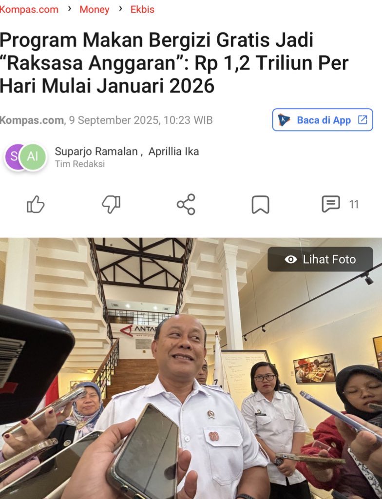 Kalau MBG dihentikan selama libur sekolah ini, bisa terkumpul lebih 8 triliun. 

Itu lebih dari cukup untuk membantu Aceh bangkit lagi. 

Itu kalo pengelola negara bener. Gak tunduk sama pemburu untung.