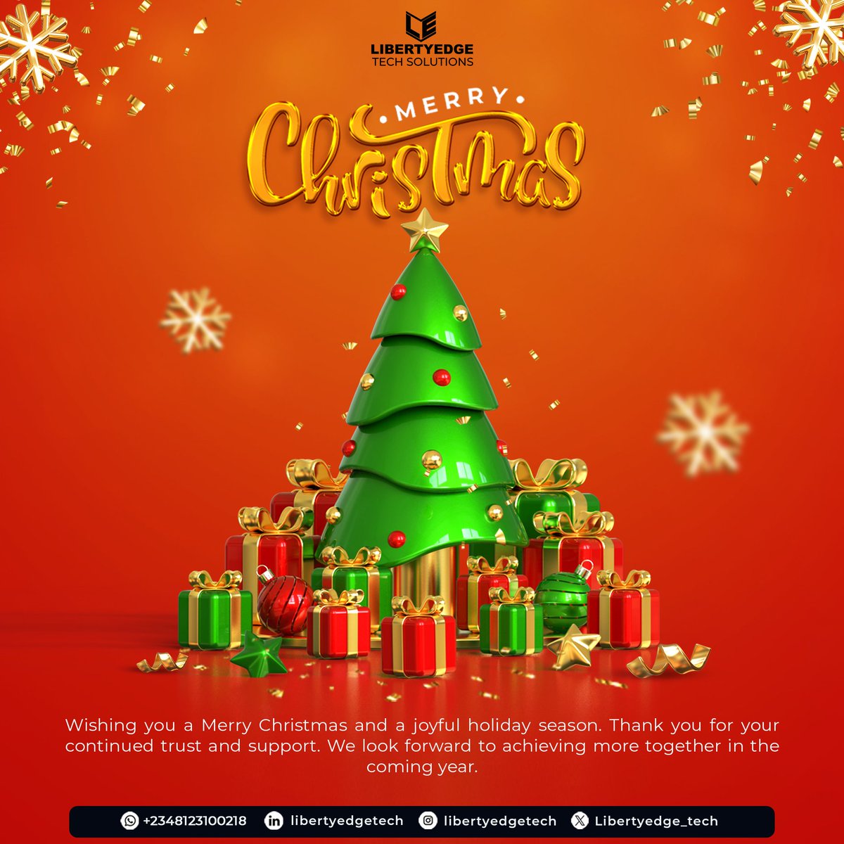 Christmas hits different when you’ve got the right people with you 🎄

Thank you for being part of our journey this year. Your support, trust, and engagement truly mean everything to us.

Here’s to stronger security, smarter tech, and even bigger wins together in the new year.