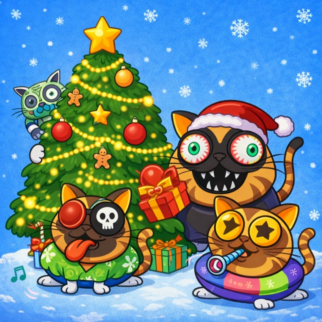 Pooper_Dog's tweet image. Dog family, Merry Christmas! #Ton