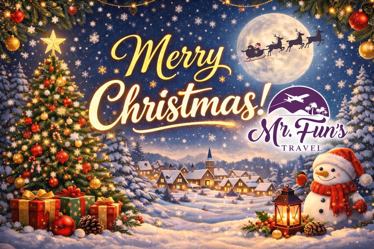 mrfunstravel's tweet photo. Merry Christmas from our families to yours! https://t.co/pl20FUY4sE